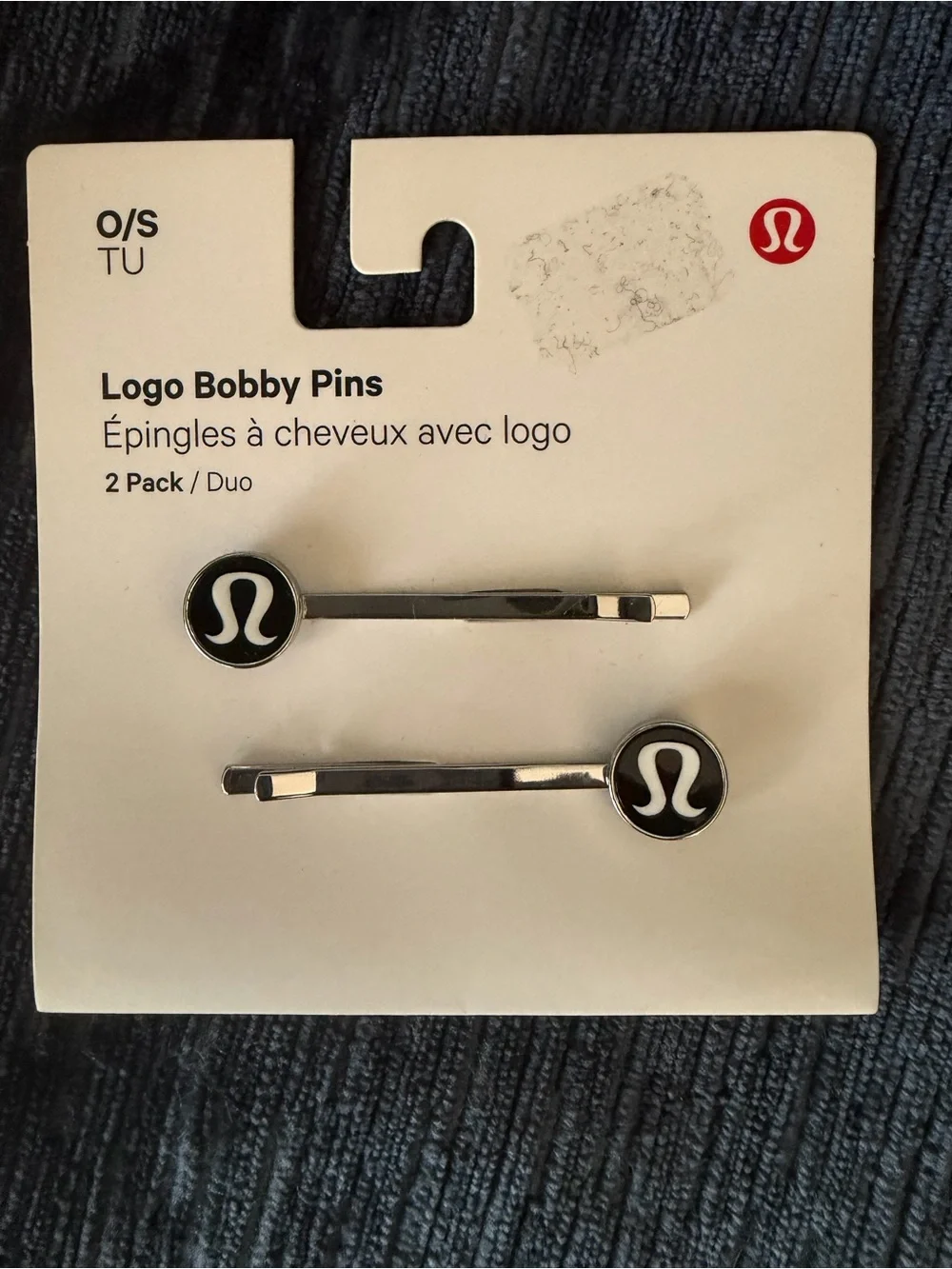 lululemon athletica Black Logo Bobby Pin Set